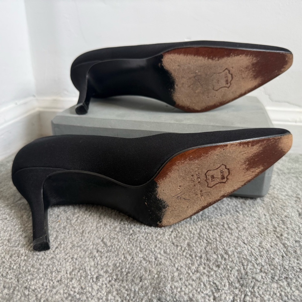 Stuart Weitzman Black Heel Pumps - Picture 8 of 8
